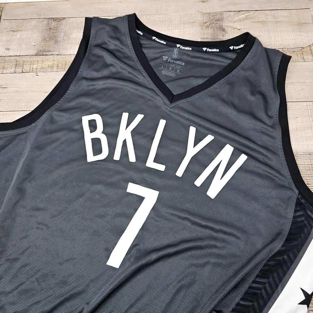 Kevin‎ Durant Brooklyn Nets Fanatics #7 NBA Jersey Icon Edition Size Large Men's